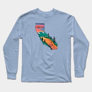 California Fly Fishing State River Sunset by TeeCreations Long Sleeve T-Shirt